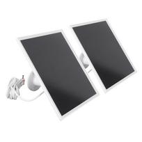 2PCS Security Camera Solar Panel 6W Monocrystalline Silicon IP66 Rainproof Solar Panel Charger with