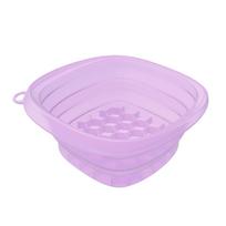 Foldable Ice Bath Facial Basin With Soft Silicones Design Builts-In Ice Tray Face Bowl For Cooling Relief Travel Use B