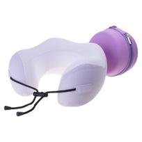 Neck Travel Pillow Memory Foam Neck Pillow for Comfort on Airplanes Compact Ergonomic Design for Travel,Car Rides,Home violetinė