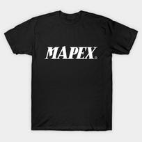 Men Black Print T-shirt Mapex No-Cut Transfer Paper Print Cotton Tshirt XL juoda