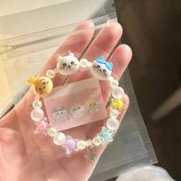 Cute Chiikawa Beaded Bracelet Niche Design Jiyi Xiaoba Usachi Bracelet Jewelry Best Friend Gift S647Three Little Bears He