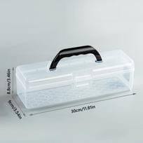 Plastic Painting Brush Case with Handle Marker Pen Storage Holder  Stationery Storage 30cm