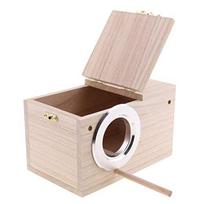 Medinė papūgų veisimo dėžė Medinis paukščių namelis Paukščių lizdų dėžė 12*12*19.5cm