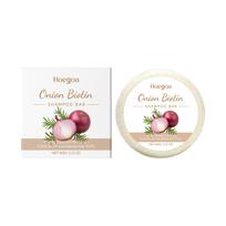 Onion & Biotin Shampoo Bar: Refreshing, Moisturizing, and Gentle Daily Cleansing for Voluminous Hair 60g black
