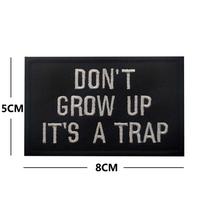Colorful Velcro Embroidery Patches with Inspirational Quotes