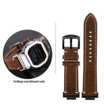 DW-5600 Vintage cowhide Watchband For G-SHOCK Casio DW5600 GW-B5600 GW-M5610  GA 110 120 GA2100  Bracelet Watch Strap 16mm