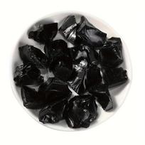 Neapdorotas obsidianas, juodas akmuo, kvarco dekoracija namų puošybai, natūralūs gydomieji auriniai dekoracijos kristalai ir akmenys gydymas 40g juoda