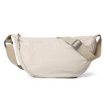 Trendy Versatile Canvas Dumpling Crossbody Bag gray