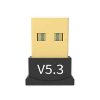 Belaidis adapteris Plug and Play Daugialypio įrenginio palaikymas Mažas vėlavimas Stacionarus kompiuteris USB garso imtuvas Suderinamas su Bluetooth 5.3 Adapteris juoda