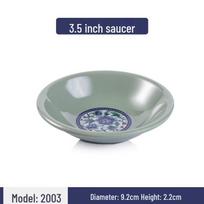 Jiu Bing Retro Blue & White Melamine Dipping Dish Set Pack of 10