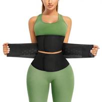 Women's Elastic Waist Trainer Customized Logo Light Control Level  Shapers Spandex Latex Tummy Corset Slimming Belt S juoda