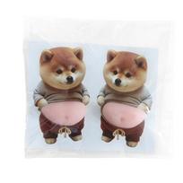 Cute Soft Puppy Stickers 3D Shiba Inu Dog Belly Sticker Self-adhesive Decorative Sticker For Journal Phone Diaries Craft Decor