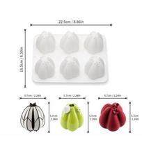 Silicone 6-Cavity Baking Molds Cake Utensils Easy-to-clean Petal Cake Mold Cake Mold balta