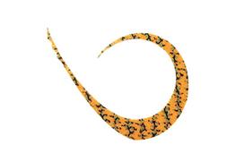 JACKALL Bing Bing Tama T+Tie Master Curly Strong Striped Orange - auksas