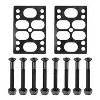 PATIKIL Skateboard Riser Pad Screw Set 2pcs 12mm Angle Wedge juoda