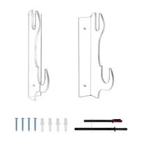 UNICRAFTALE 1 Pair 2 Tier Lightsaber Wall Mount Holder Acrylic