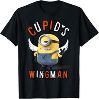 Despicable Me Minions Cupid's Wingman Graphic T-Shirt T-Shirt S juoda