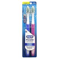 „Oral-B“, „Pro-Health“, „Pulsar“ baterijomis maitinamas dantų šepetėlis, vidutinis, 2 pakuotės