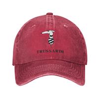 Trussardis Logo Denim Baseball Caps Snapback Baseball Hats Breathable Casquette Outdoor for Men's And Women's One Size