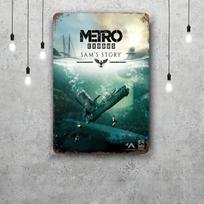 Metro Exodus Metal Signs wall decor Vintage Tin Signs Captain Metal Poster Decor for Bar Pub Club Wall Decoration 20x30cm（7.8x11.8inch）