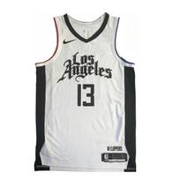 Nike LA Clippers NBA Paul George 13 V-Neck Color Block Sleeveless Basketball Jersey Men jersey AV4582-100 XL