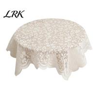 Bedside Table Cloth Floral Lace Tablecloth, Square White Doily, Vintage Scalloped Coffee Cover for Nightstand Tea Party Home Decor Printer Small balta
