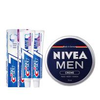 Crest Toothpaste & Nivea Men's Cream Bundle