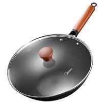 Midea 32cm Refined Iron Round Bottom Wok