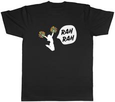 Funny Cheerleading Mens T-Shirt Rah Rah Pom Poms Cheerleader Tee Gift S