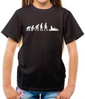Evolution Of Man Go Karting - Childrens / Kids Crewneck T-Shirt S