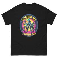 Scissor Me Timbers Rollerbladers Fun T-Shirt S