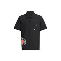 Adidas X Keith Haring Keith Haring Shirts Unisex Black Lapel Moderate Shirt HD7260 S
