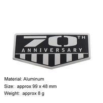 70TH Anniversary car Fender Rear Decal Emblem Badge Sticker Fit For Compatible with Wrangler Compass Grand Cherokee Off-Road accessories juoda