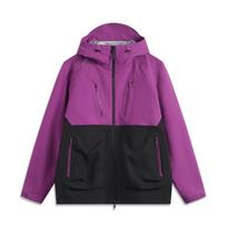 Li Ning Waterproof, Windproof, Breathable, Water Repellent Windbreaker Jacket Unisex Cosmic Purple AEMU011-6 M