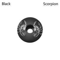 Dviračiai Priedai Dubenėlio dangteliai Dviračio priekinis dangtis Itin lengvos ausinės Dalys Dviračių ausinių dangtelis Black-Scorpion