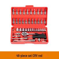 46-Piece Multi-Function Tool Set for Cars, Motorcycles, EVs: Includes Sockets and Screwdrivers
