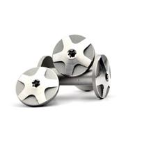 2 rinkiniai nerūdijančio plieno varžtų „pasidaryk pats“ peilio medžiagai, peilio rankenos taktinis fiksavimo varžtas, aštrus tiesus sulankstomas peilis 5MM, size 1