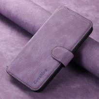 for Magsafe Flip Leather Cover For Huawei Pura 70 Pro Honor 200 Lite 100 90 70 Removable Magnetic Wallet Card Holder Phone Case Honor 50 SE violetinė