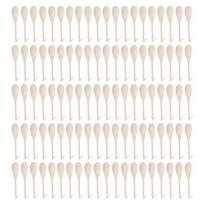 100Pcs 8 Inch Wooden Spoons Bulk, Gifts for Mom Cooking Kitchen Wooden