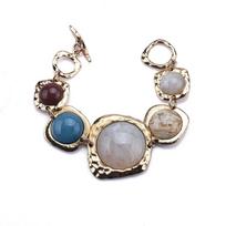 Vintage niche stone necklace bracelet irregular personality cyberpunk design sense accessories