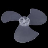 14 colių 3 lapų plastikinė ventiliatoriaus mentė buitiniam elektriniam ventiliatoriui stovinčiam ant stovo stalo ventiliatoriaus mentė su veržlės dangteliu 1pcs gray