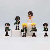 Attack on Titan Eren Yeager Mikasa Ackerman anime personažo figūrėlė asmenybė gražus dekoratyvinis ornamentas modelis berniuko dovana