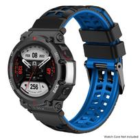 Silicone Sport Band For Amazfit T-rex 3/2/1 Two Tone Adjustable Strap For T-rex Pro/Ultra/2ultra Smartwatch Breathable Bracelet For T-rex 3