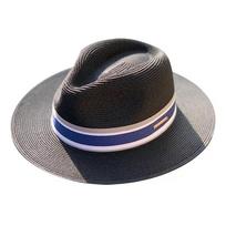 Panamos Šiaudinė Skrybėlė Unisex Aukšta Skrybėlė Fedora Skrybėlė Didelio Galvos Dydžio Skėtis Nuo Saulės Reguliuojama Elegantiška Vyriška Universalaus Stiliaus Aukštos Kokybės Praktiška Kasdieniam Naudojimui M 54-57cm black
