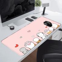 Mouse Pad office Pad Desk accessories Game Console Pad Keyboard Mouse Pad Computer Laptop Pad overlock Cute Cat 220x180x2mm
