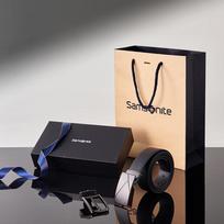 Samsonite Men's Versatile Leather Pin Buckle Belt