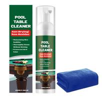 Pool Table Cleaner Foam Fast-Drying 100ml with Towel Billiard Tables Cleaner Spray Set for Home Game Room Pub Recreation Center