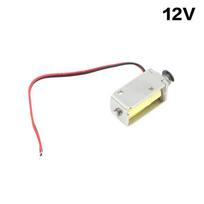 Open Frame Push-Pull Mini Solenoid Electromagnet DC 3V 5V 12V 4mm Stroke for Small Automated Production Line Accessories 12V