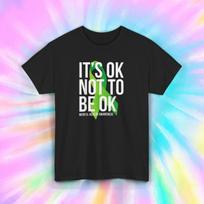 It's OK Not to Be OK Mental Health Awareness T-Shirt Green Ribbon Tee S-5XL XL