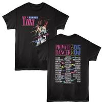 Tina Turner Private Dancer Tour Locations 85 Men's T Shirt Soul Rock Music S black